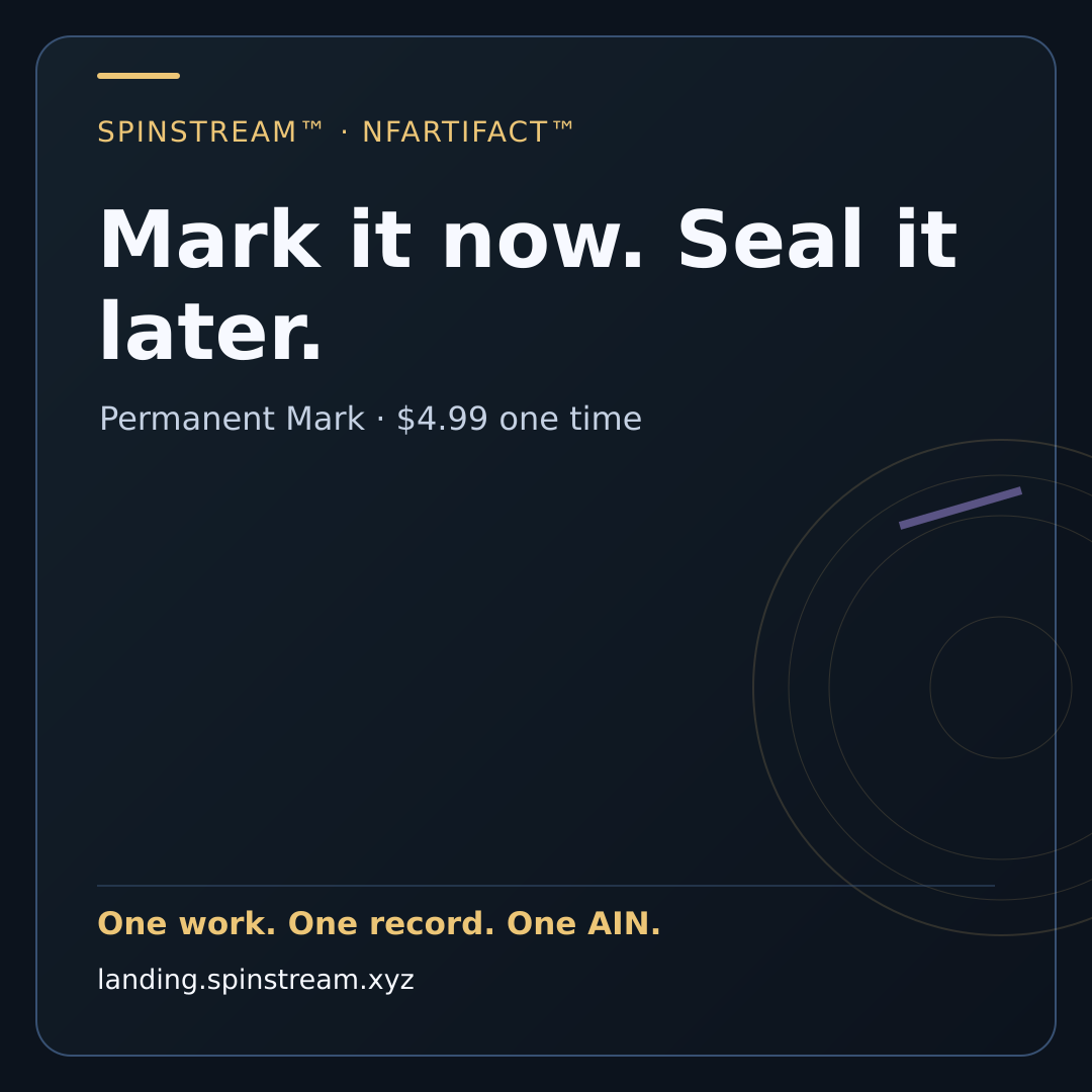 Campaign 02 · Mark It Now artwork